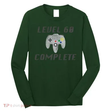 Level 60 Complete 60th Birthday Long Sleeve Shirt
