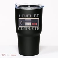 Level 60 Complete Retro Gamer 60th Birthday Tumbler thumb 0