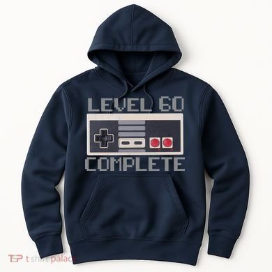 Level 60 Complete Retro Gamer 60th Birthday Hoodie