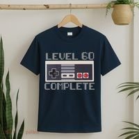 Level 60 Complete Retro Gamer 60th Birthday T-Shirt thumb 2