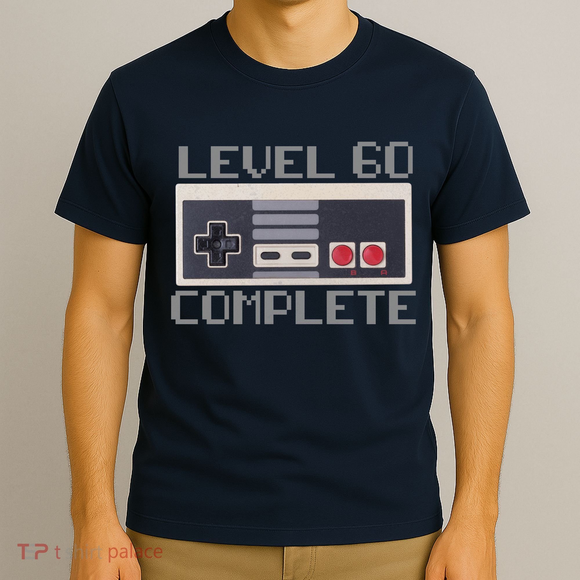 Level 60 Complete Retro Gamer 60th Birthday T-Shirt