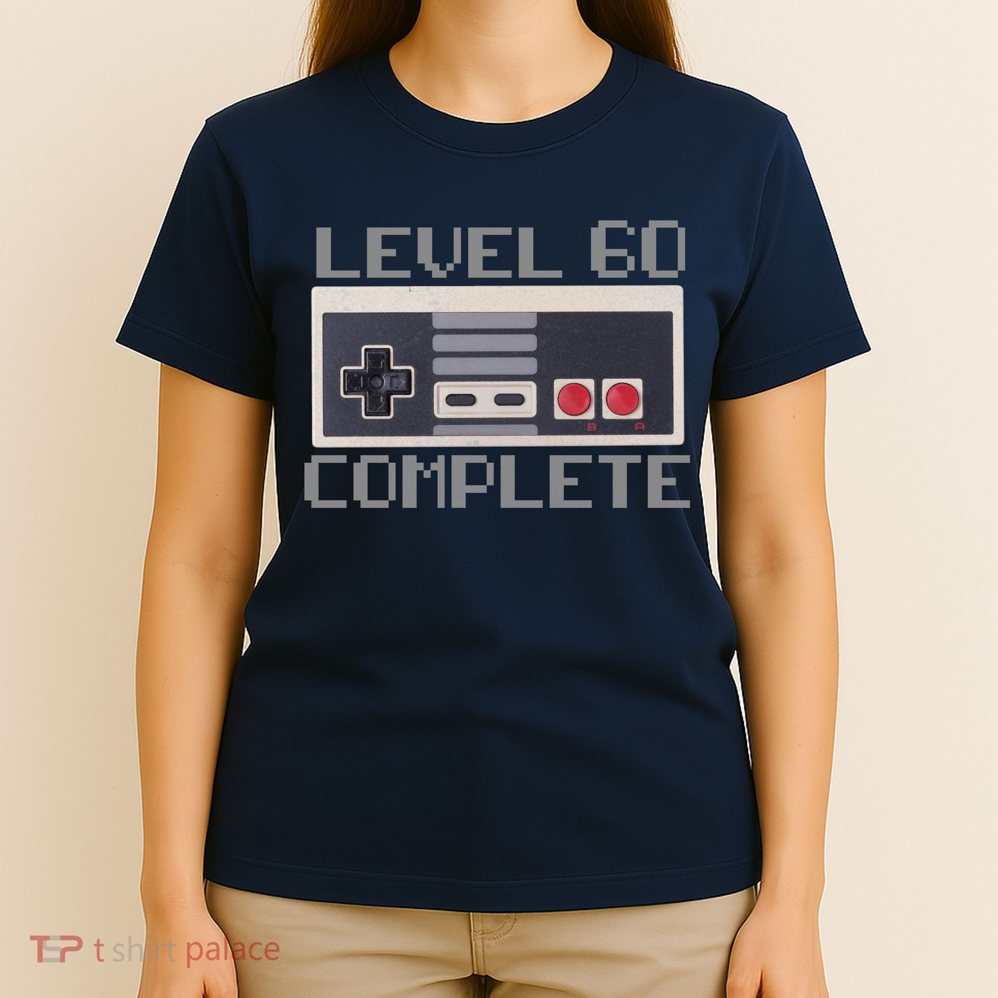 Level 60 Complete Retro Gamer 60th Birthday T-Shirt