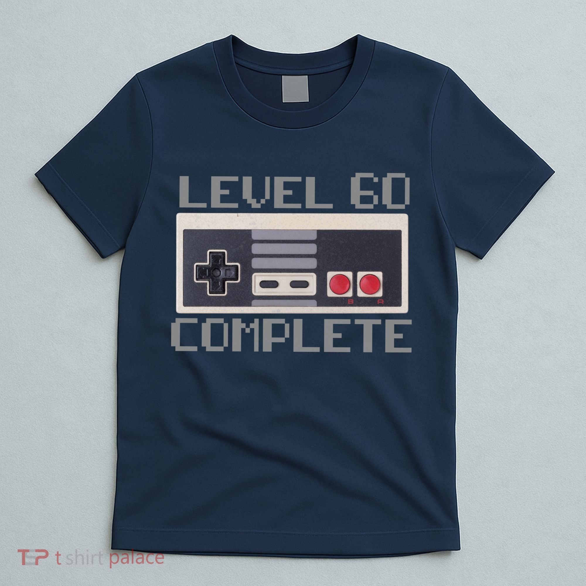 Level 60 Complete Retro Gamer 60th Birthday T-Shirt