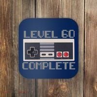 Level 60 Complete Retro Gamer 60th Birthday Coaster thumb 0