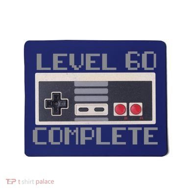 Level 60 Complete Retro Gamer 60th Birthday Mousepad