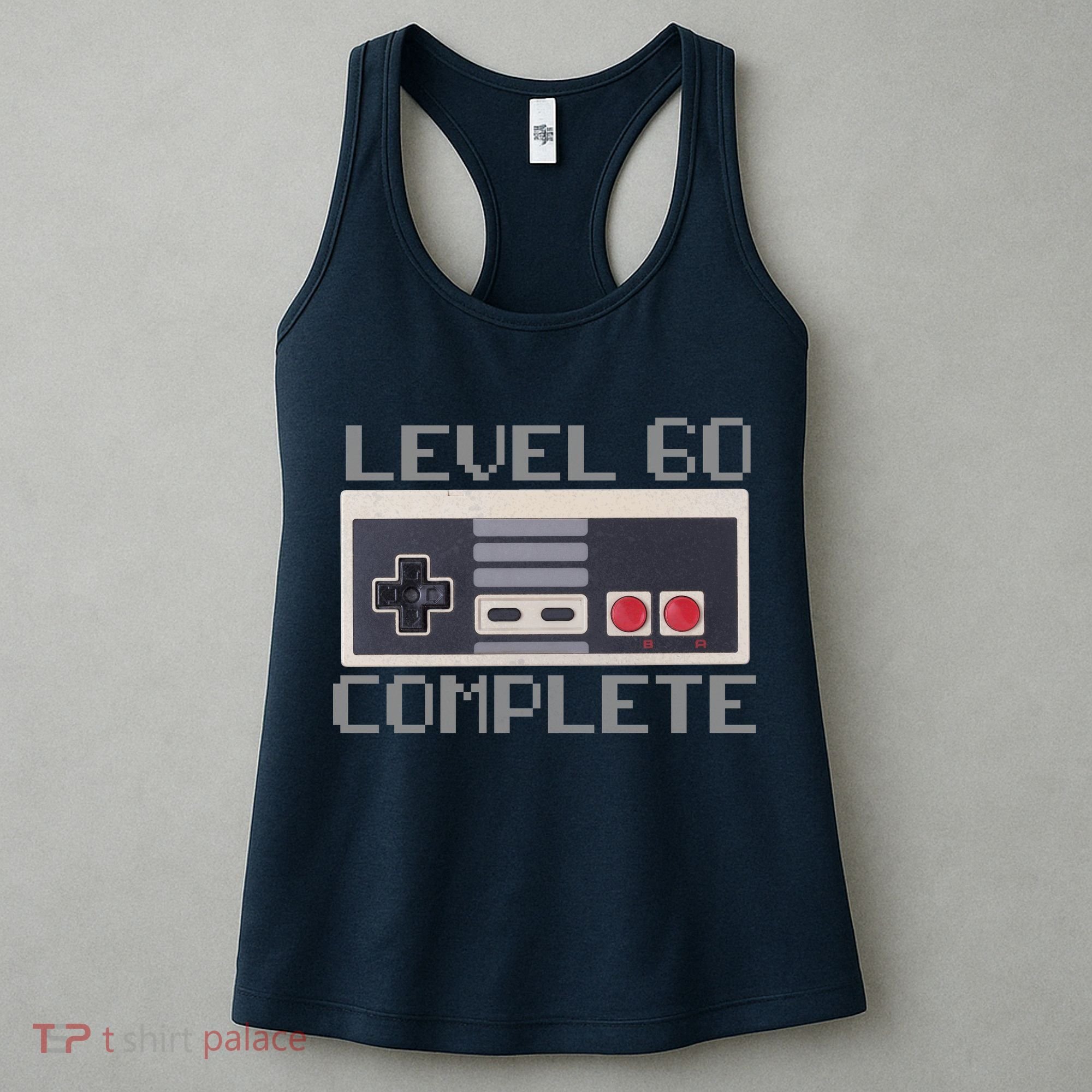 Level 60 Complete Retro Gamer 60th Birthday Women's Tank Top