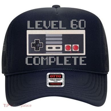 Level 60 Complete Retro Gamer 60th Birthday Hat