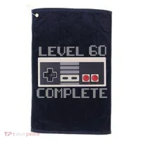 Level 60 Complete Retro Gamer 60th Birthday Golf Towel thumb 0