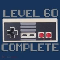 Level 60 Complete Retro Gamer 60th Birthday Golf Towel thumb 3