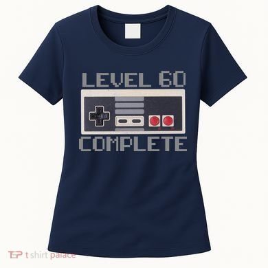 Level 60 Complete Retro Gamer 60th Birthday Women's T-Shirt