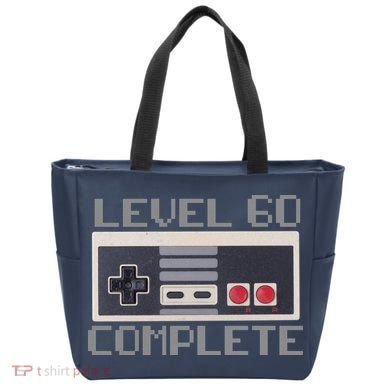 Level 60 Complete Retro Gamer 60th Birthday Tote Bag