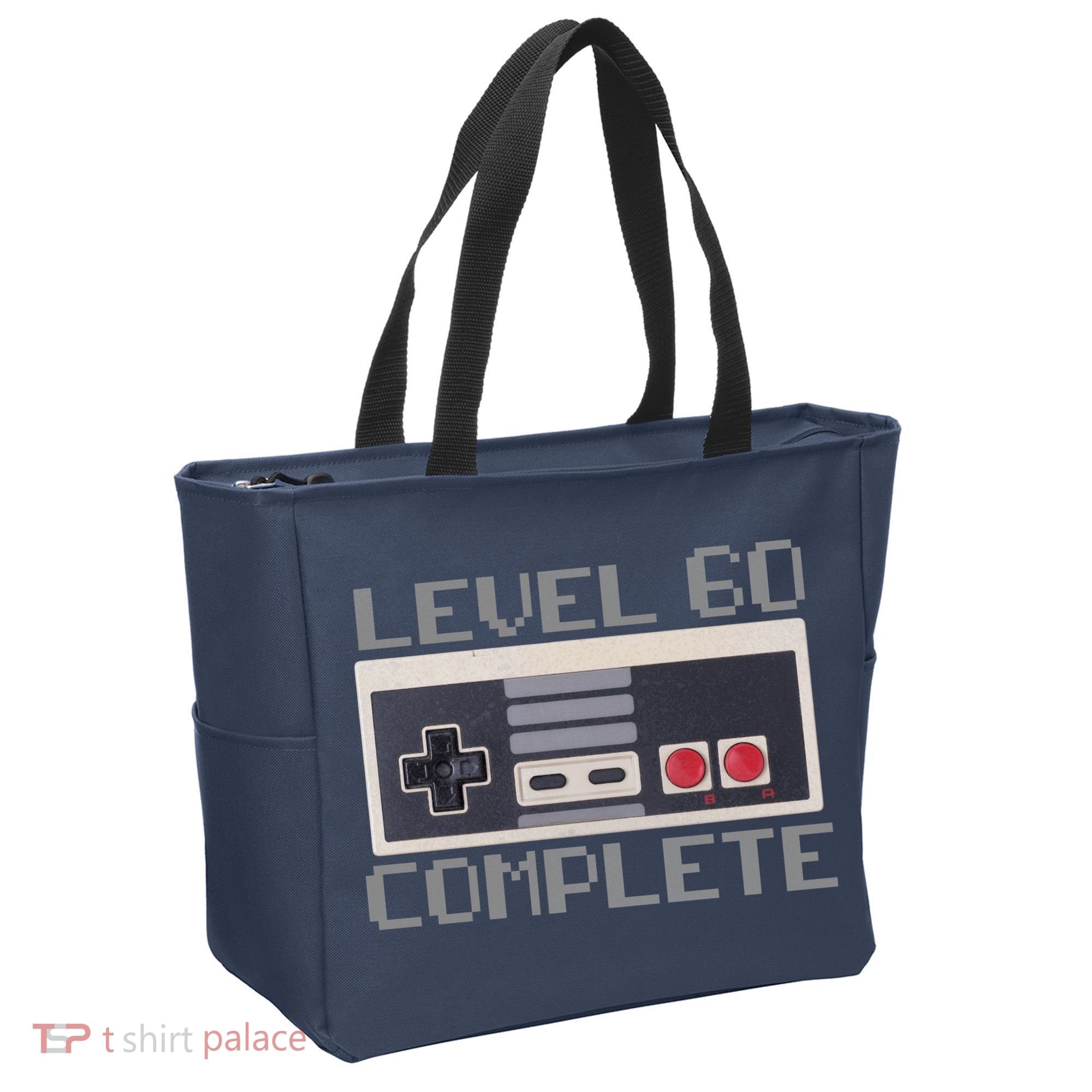 Level 60 Complete Retro Gamer 60th Birthday Tote Bag