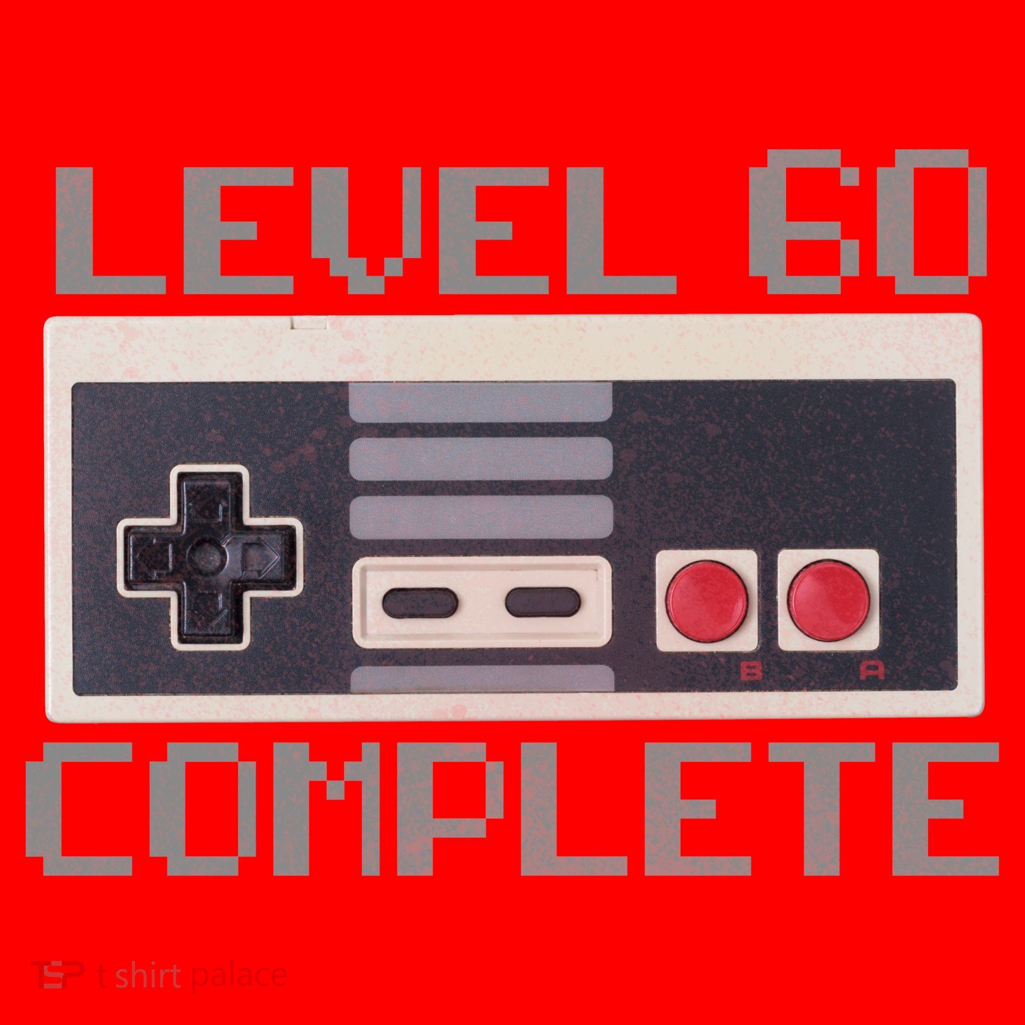 Level 60 Complete Retro Gamer 60th Birthday Santa Hat