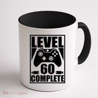 Level 60 Complete Video Gamer 60th Birthday Coffee Mug thumb 1