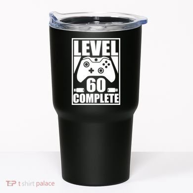 Level 60 Complete Video Gamer 60th Birthday Tumbler