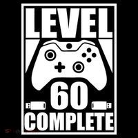 Level 60 Complete Video Gamer 60th Birthday Ornament thumb 1
