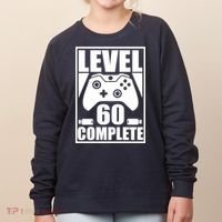 Level 60 Complete Video Gamer 60th Birthday Women's Sweatshirt thumb 0