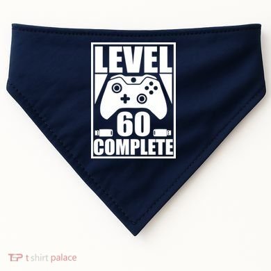 Level 60 Complete Video Gamer 60th Birthday USA-Made Doggie Bandana