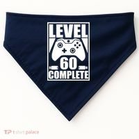 Level 60 Complete Video Gamer 60th Birthday USA-Made Doggie Bandana thumb 0