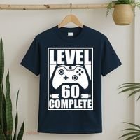 Level 60 Complete Video Gamer 60th Birthday T-Shirt thumb 2