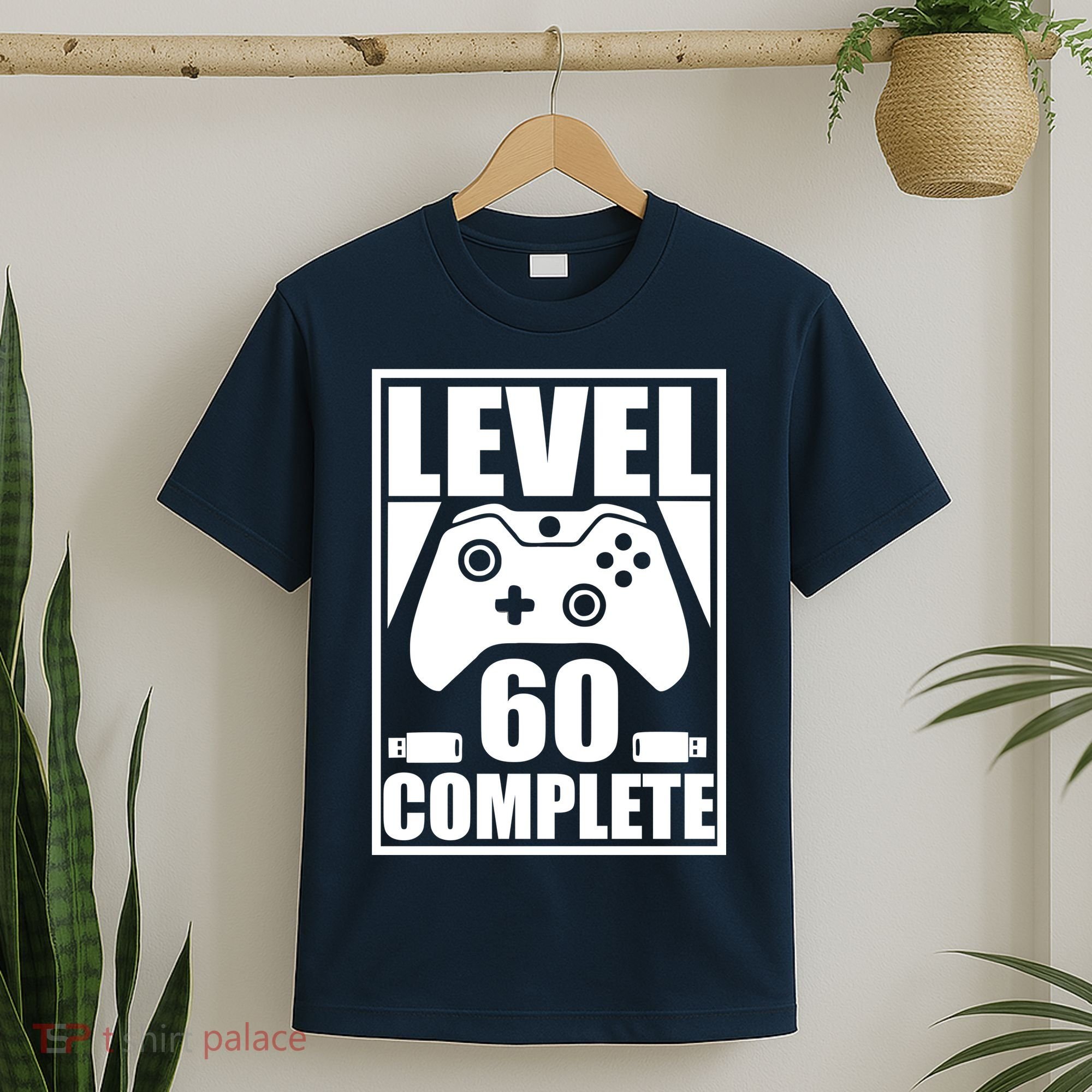 Level 60 Complete Video Gamer 60th Birthday T-Shirt