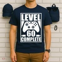 Level 60 Complete Video Gamer 60th Birthday T-Shirt thumb 6