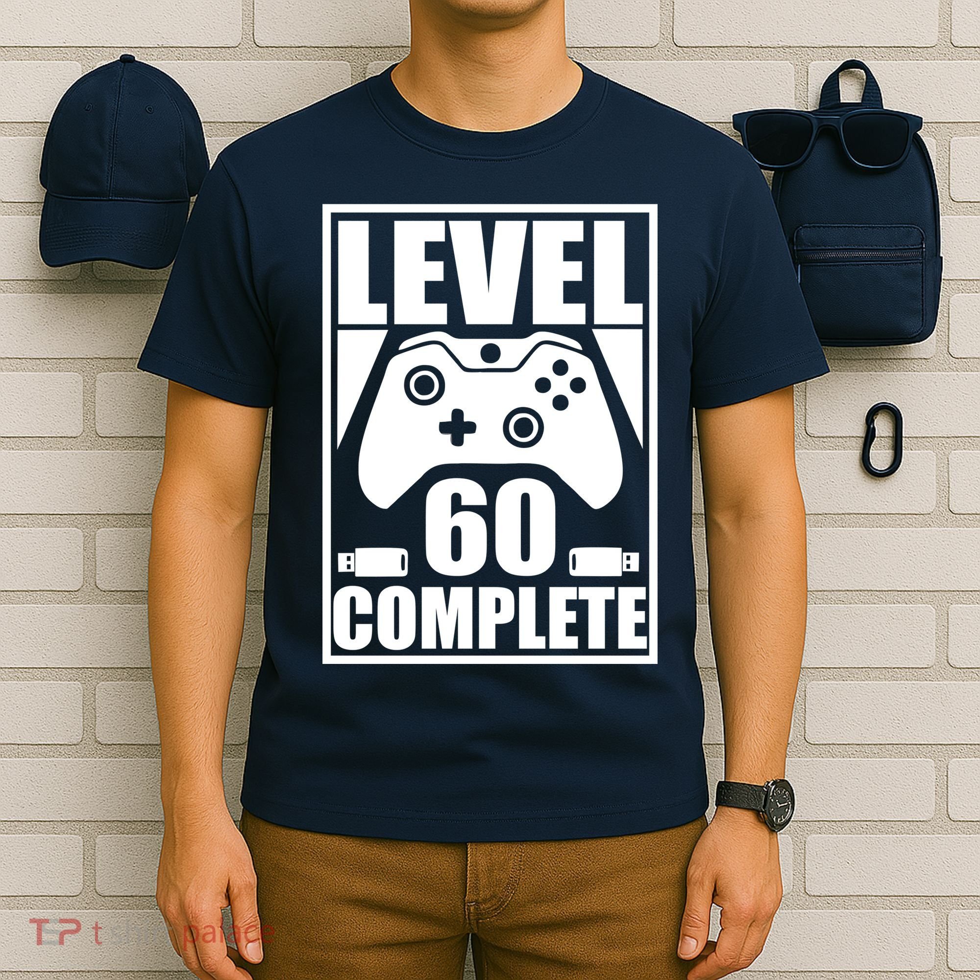 Level 60 Complete Video Gamer 60th Birthday T-Shirt