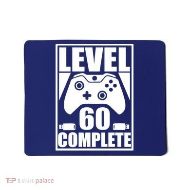 Level 60 Complete Video Gamer 60th Birthday Mousepad