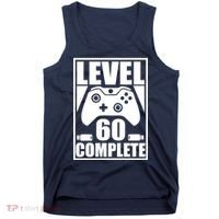 Level 60 Complete Video Gamer 60th Birthday Tank Top thumb 0