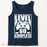 Level 60 Complete Video Gamer 60th Birthday Tank Top thumb 2