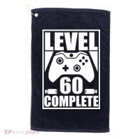Level 60 Complete Video Gamer 60th Birthday Golf Towel thumb 0
