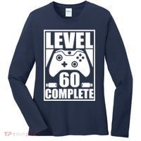 Level 60 Complete Video Gamer 60th Birthday Women's Long Sleeve Shirt thumb 0