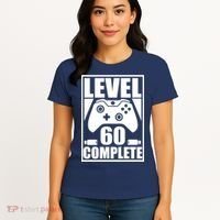 Level 60 Complete Video Gamer 60th Birthday Women's T-Shirt thumb 4