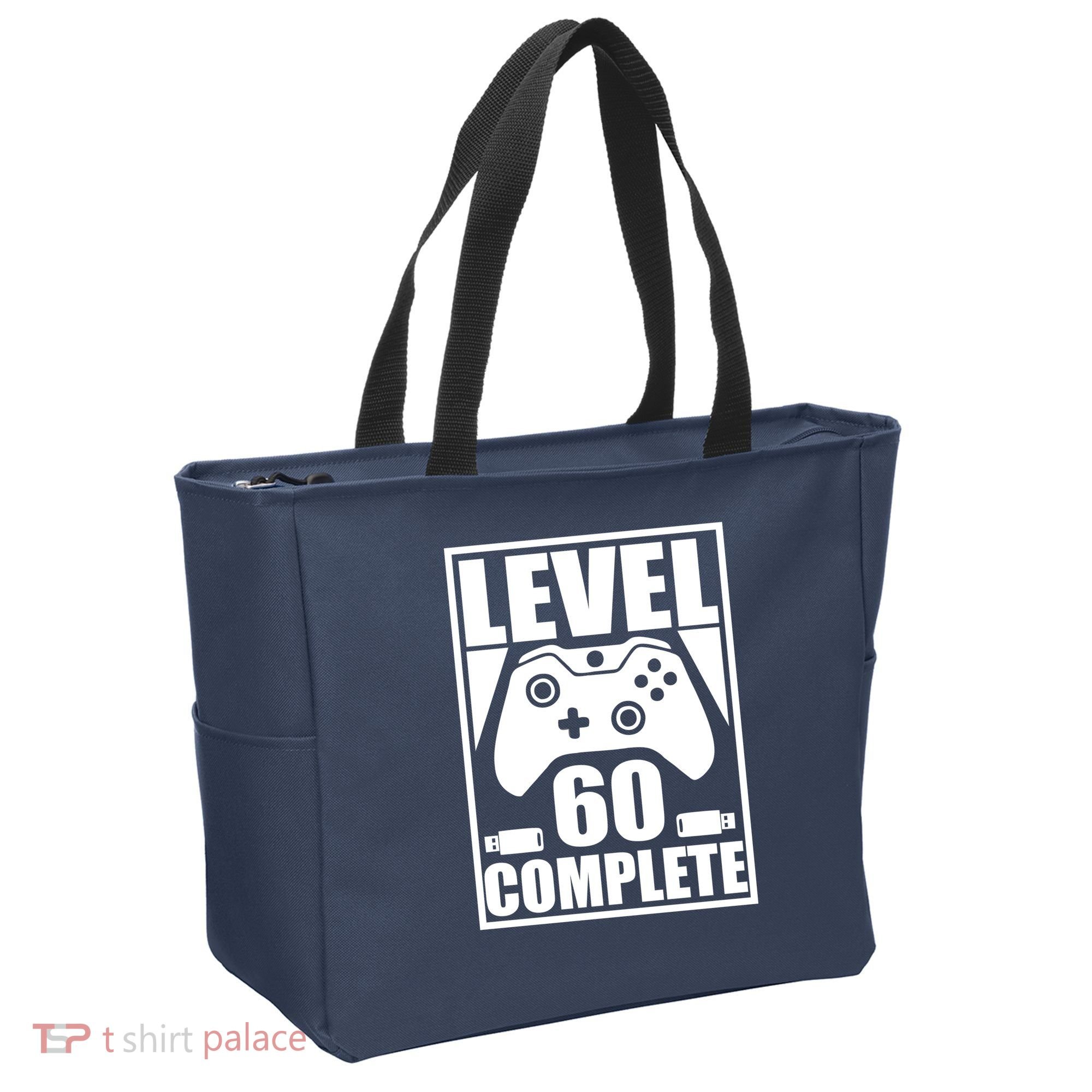 Level 60 Complete Video Gamer 60th Birthday Tote Bag