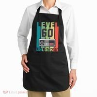 Level 60 Unlocked Funny Retro Gamer Birthday Apron thumb 2