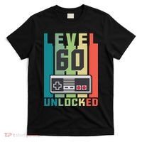 Level 60 Unlocked Funny Retro Gamer Birthday T-Shirt thumb 0