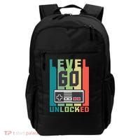Level 60 Unlocked Funny Retro Gamer Birthday Backpack thumb 0