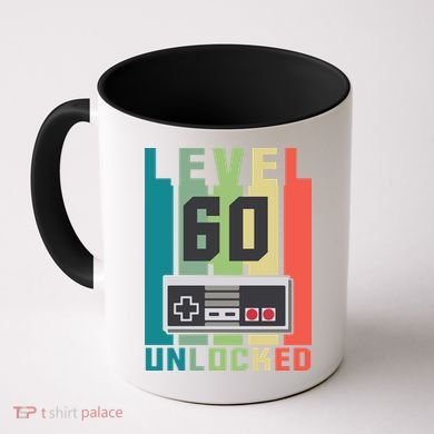 Level 60 Unlocked Funny Retro Gamer Birthday Coffee Mug