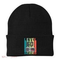 Level 60 Unlocked Funny Retro Gamer Birthday Beanie thumb 0