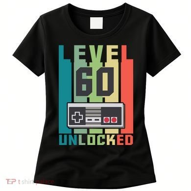 Level 60 Unlocked Funny Retro Gamer Birthday Women's T-Shirt