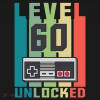 Level 60 Unlocked Funny Retro Gamer Birthday Kids Sweatshirt thumb 2
