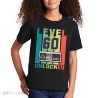 Level 60 Unlocked Funny Retro Gamer Birthday Kids T-Shirt thumb 2