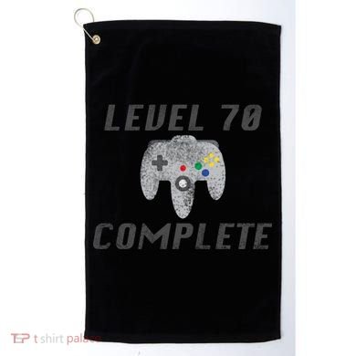 Level 70 Complete 70th Birthday Golf Towel