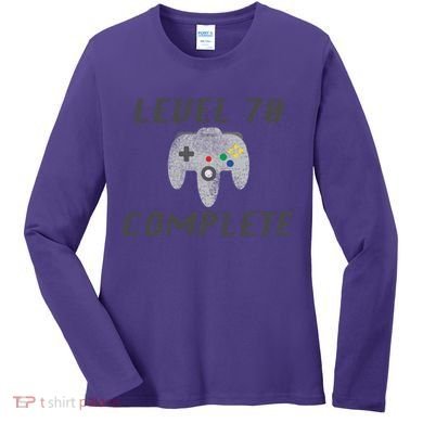 Level 70 Complete 70th Birthday Women's Long Sleeve Shirt
