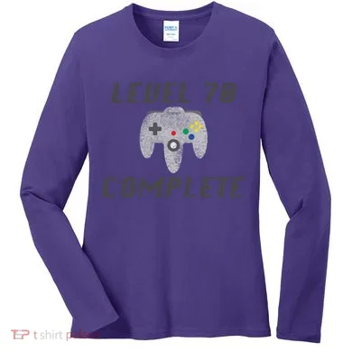 Level 70 Complete 70th Birthday Women's Long Sleeve Shirt