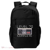 Level 70 Complete Retro Gamer 70th Birthday Backpack thumb 0