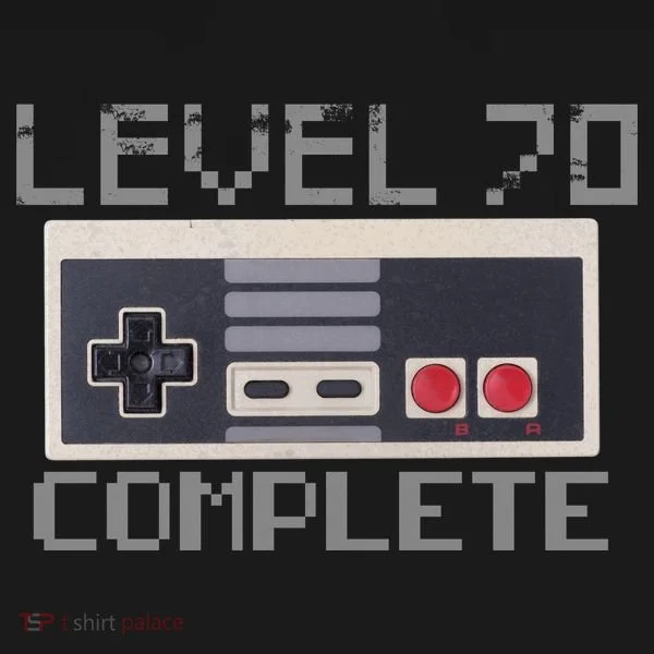 Level 70 Complete Retro Gamer 70th Birthday Backpack
