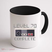 Level 70 Complete Retro Gamer 70th Birthday Coffee Mug thumb 1