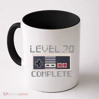 Level 70 Complete Retro Gamer 70th Birthday Coffee Mug thumb 0