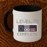 Level 70 Complete Retro Gamer 70th Birthday Coffee Mug thumb 2